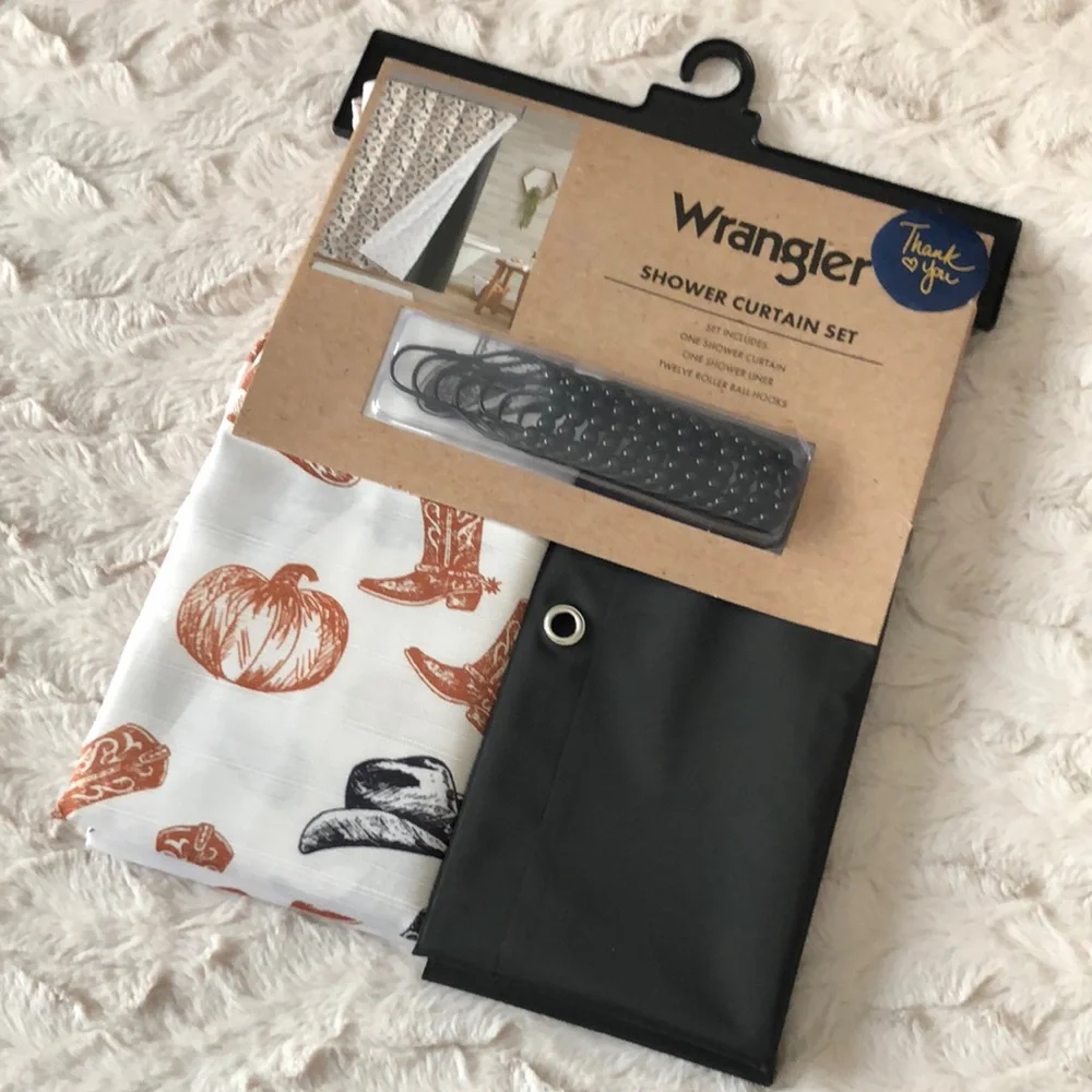 Wrangler FALL Western Shower Curtain Set